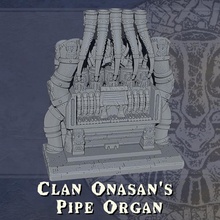 dwarven clan onasan's organ store instrument music piano dwarf pipes scenery scatter 3d print model - Mito3D