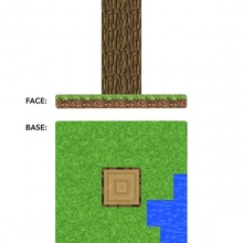 Tippi ağaç cilt tasarım yarışma Minecraft meşe tippitree ağacı 3d print model - Mito3D