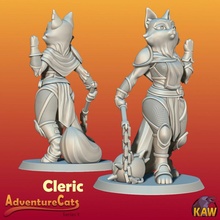 cleric cat cute fantasy dnd tabaxi 3d print model - Mito3D