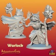 warlock cat store cute fantasy magic adventure dnd tabaxi 3d print model - Mito3D