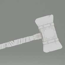 dwarven warhammer terrain weapon hammer anvil dwarf d&d dnd scatter 3d print model - Mito3D
