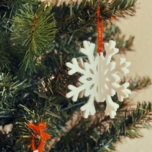 copo nieve paquete plano ornamento Navidad árbol Decoración navideña Decoraciones navidad decoración 3d print model - Mito3D