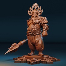 guardiano divinità orientale 3d print model - Mito3D