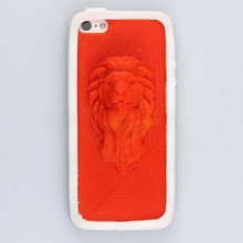 tête lion cas d'iphone gadgets l'électronique animal concurrence iphone ninjaflex 3d print model - Mito3D