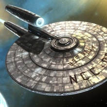 Kelvin étoile randonnée 2009 navire espace spock Star Trek scifi entreprise Starfleet église 3d print model - Mito3D