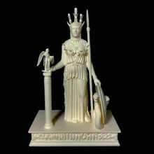 Athena Partenolar Antik tanrıça Yunan kask mitoloji kalkan mızrak Kadın Partenon yılan yılanlar medusa Athenaparthenos savaş tanrıçası tam uzunluk 3d print model - Mito3D