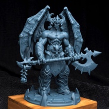 corrupted demon orc toys & games hell mini miniature tabletop dnd fantacy 3d print model - Mito3D