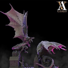 vampire loup garou dragon diorama boutique 3d print model - Mito3D
