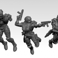 overrunners female jumptroops 3d print model - Mito3D