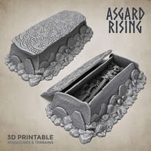grave 1 presupported store skeleton tomb undead burial ground draugr mound sepulchre tumulus 3d print model - Mito3D