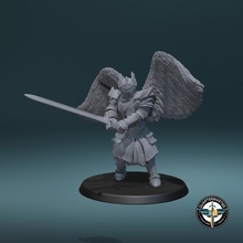 fantasy arch angel knights store rpg warhammer lotr d&d 28mm pathfinder 9thage kingsofwar aos mesbg 3d print model - Mito3D