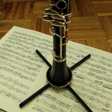 travel clarinet stand music 3d print model - Mito3D