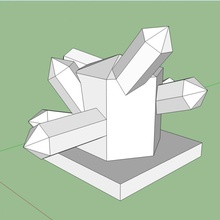 cristallo roccia 3d print model - Mito3D