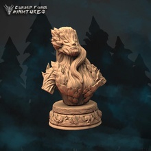 dryad bust tabletop dragons dungeons girl mini miniatures tree miniature d&d dnd twig pathfinder busts blight 3d print model - Mito3D
