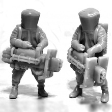 biohazardsuits tabletop armour army model modern soldier war warhammer weapon miniature biohazard wh40k plazma 3d print model - Mito3D