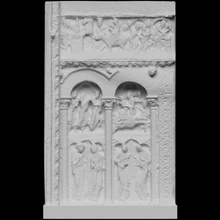 Saint pierre abbaye analyse France église portail 3dprintable 3d print model - Mito3D