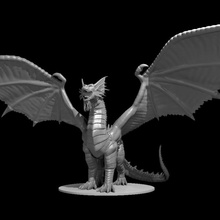 bahamut updated toys & games dragon god 3d print model - Mito3D