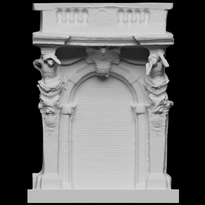 Hôtel ville analyse porte France portail 3dprintable 3D print model - Mito3D