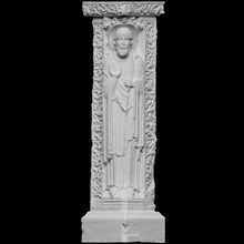church saint trophime scan column sculpture france 3dprintable 3d print model - Mito3D