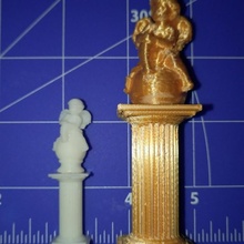 angel pillar & garden engel 3d print model - Mito3D