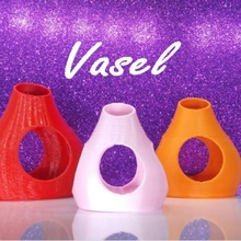 moderno vasel flower vaso giardino semplice elegante 3d print model - Mito3D