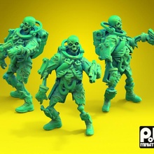 space zombie 01 tabletop undead marine 3d print model - Mito3D