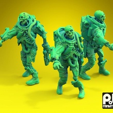 espacio zombi 03 horror muertos vivientes 3d print model - Mito3D