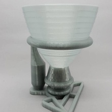 Projekt abheben Garten Motor booster pflanze pot Rakete vase apollo Pflanzer houston rocketdyne 1 blast saturn 3d print model - Mito3D