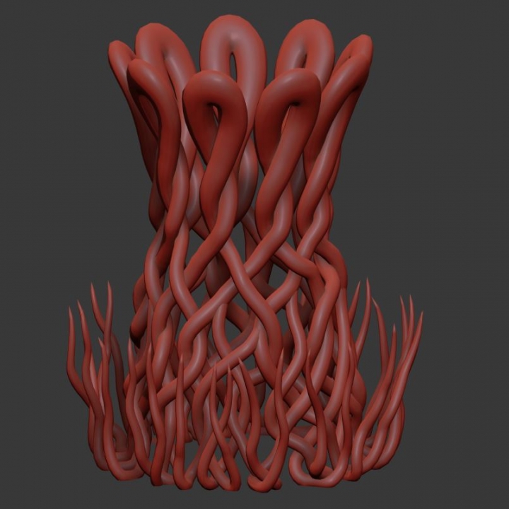 root vase 3D print model - Mito3D