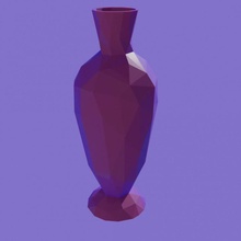 pobre vaso jardim arte lindo geometria poli decoração 3d print model - Mito3D