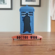 doctor box toys & games christmas easy gift ornament tardis doctorwho supports inabox tenth david tennant 3d print model - Mito3D