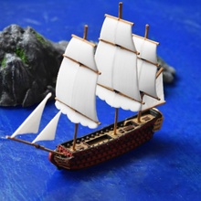 Embarcacion santisima trinidad educación batalla juegos guerra trafalgar naval velas negras fuego edad gloria español roble hierro 3d print model - Mito3D