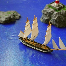 navire Constitution jeu guerre Trafalgar naval feu âge voiles gloire bataille navale 3d print model - Mito3D