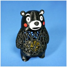 kumamon banque porte stylo jardin titulaire stylet belles créatures 3d print model - Mito3D