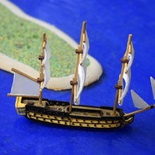 navire hms Agamemnon ardent classe éducation jeu guerre pirates Trafalgar naval feu ligne âge voiles gloire bataille navale noirs 3d print model - Mito3D