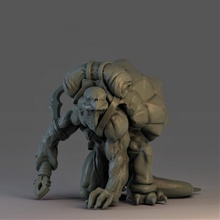 tartaruga sbarcare assassino tavolo guerriero dnd pittura in miniatura figura creatura fantastica 3d print model - Mito3D