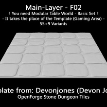 main-layer - f02 modular table dungeon main layer 3d print model - Mito3D