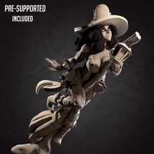 dorotea pirate witch tabletop halloween sexy miniature mage boardgame warlock collectible patreon d&d pinup sorcerer 3d print model - Mito3D