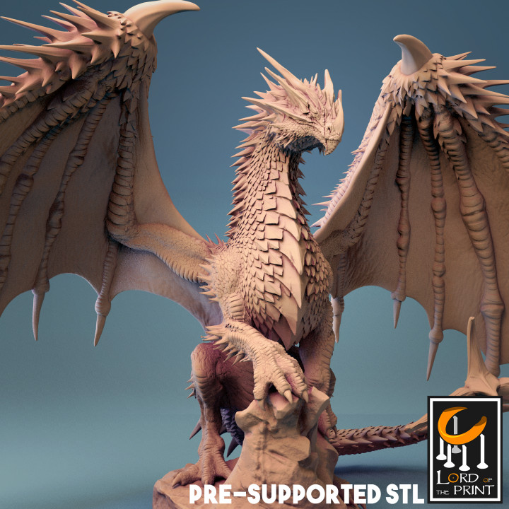 ancien rouge dragon table 3D print model - Mito3D