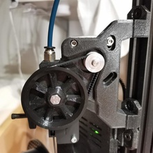 cinto Bowden extrusora filamento sensor engrenagem beltedextruder 3d print model - Mito3D