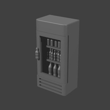cola refrigerator tabletop miniatures roleplay terrain fallout wargame wasteland 3d print model - Mito3D