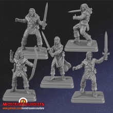 classic elves tabletop elf fantasy female retro warhammer wood high dungeon crawler monstrous heroquest encounters oldhammer 3d print model - Mito3D