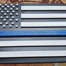 blue flag police 3d print model - Mito3D
