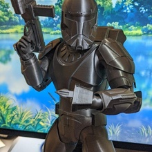 stella guerre repubblica commando soldato fronte battaglia 2 posa Guerre stellari clonewars clonetrooper republiccommando 3d print model - Mito3D