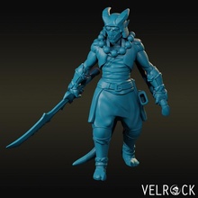 tiefling samurai katana wakizashi male demon fantasy fighter warrior dungeons dragons demonkin 3d print model - Mito3D