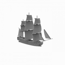 Embarcacion Papa Noel ana clase repuesto partes juego guerra trafalgar barco vela batalla naval velas fuego barcos ageofsail 3d print model - Mito3D
