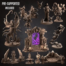 november 2020 release - ancients toys & games boss dragons portal witch mage heroe alchemy heroine cultist sorcerer illithid monthly nzoth 3d print model - Mito3D