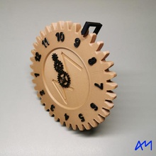 gear clock number mechanism strange alternative strano 3d print model - Mito3D