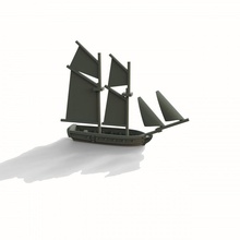 uss enterprise 1799 spare parts ship wars wargame battleship fireandsails shipoftheline navalbattle ageofsail 3d print model - Mito3D