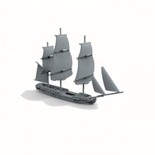 forte classe egiziano hms ricambio parti nave guerre gioco guerra corazzata mercante trafalgar fireandsails linea navalbattle ageofsail 3d print model - Mito3D